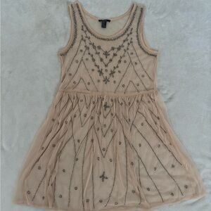 Pink Beaded Sleeveless Top